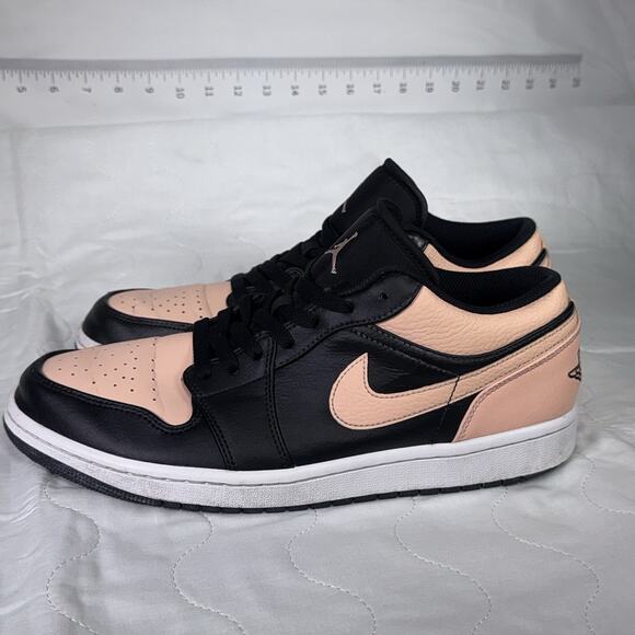 Nike Air Jordan 1 Low Crimson Tint Black Pink 553558-034 Men Size 10.5 Sneakers - Picture 2 of 11